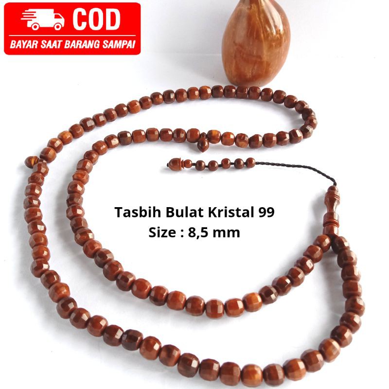 (OBRAL KOKKAH) TASBIH BULAT KRISTAL UK.8,5MM