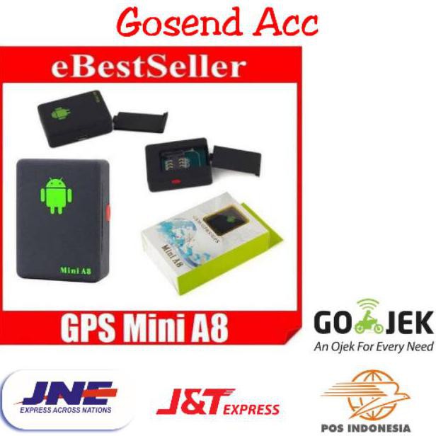 BAYAR DI TEMPAT Alat Sadap Suara Mini A8 Tacker GPS/ Alat  Sadap Lacak GPS ORIGINAL SALE