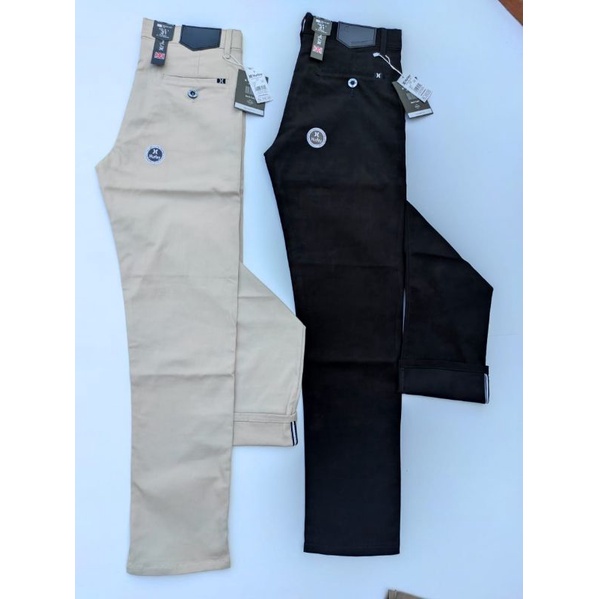 celana chinos pria selvedge kwalitas bagus