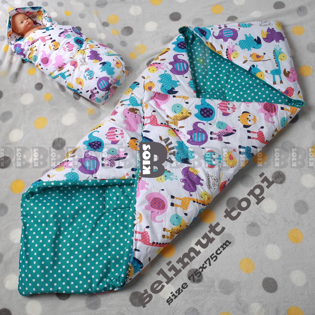 selimut topi bayi - baby blanket - hoodie blanket baby / kado lahiran bayi