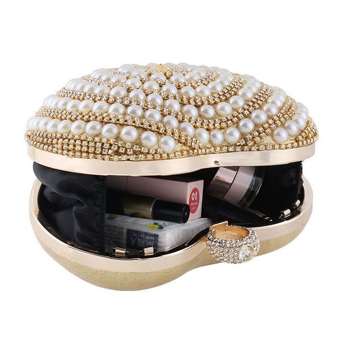 BJ212104 - GOLD/SILVER - TAS PESTA CLUTCH WANITA FASHION IMPORT MODIS ELEGAN TERMURAH TERLARIS TERBARU BAGSTORE JAKARTA TAS BATAM JT12104