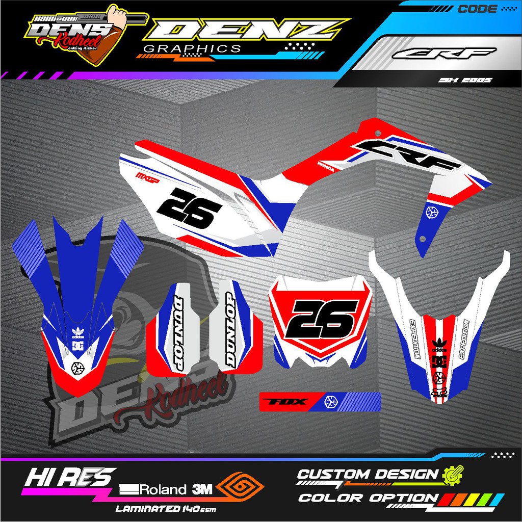DECAL CRF 150L/STICKER/STICKER CRF FULL BODY MOTOR