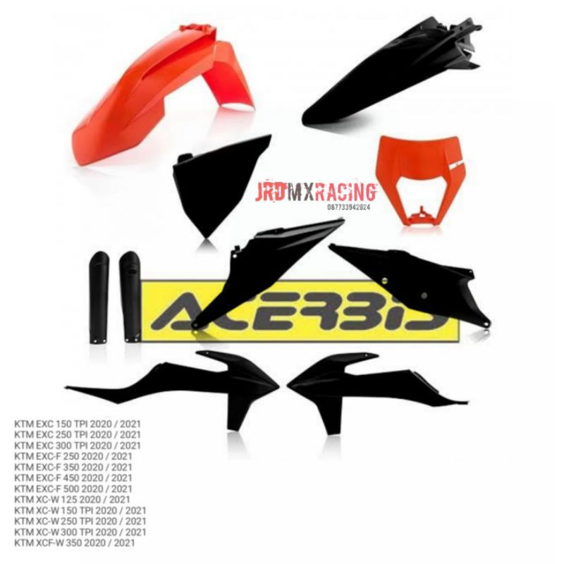 BODYSET ACERBIS KTM 2020 2022 . BODY KTM ACERBIS ORIGINAL