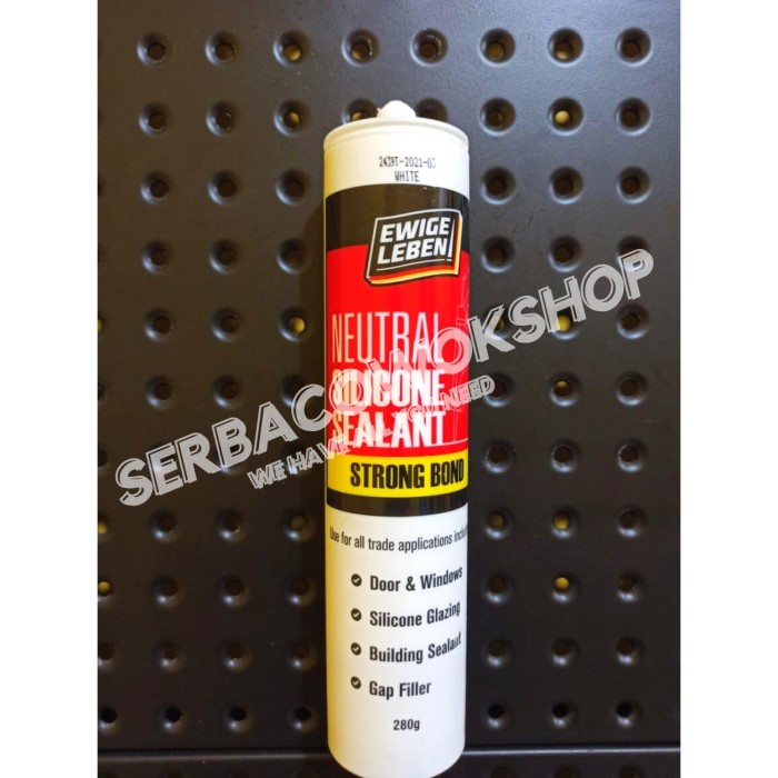 Lem Ewige Netral 280 ml Sealant Silicone Silikon Kaca Keramik Besi - BLACK