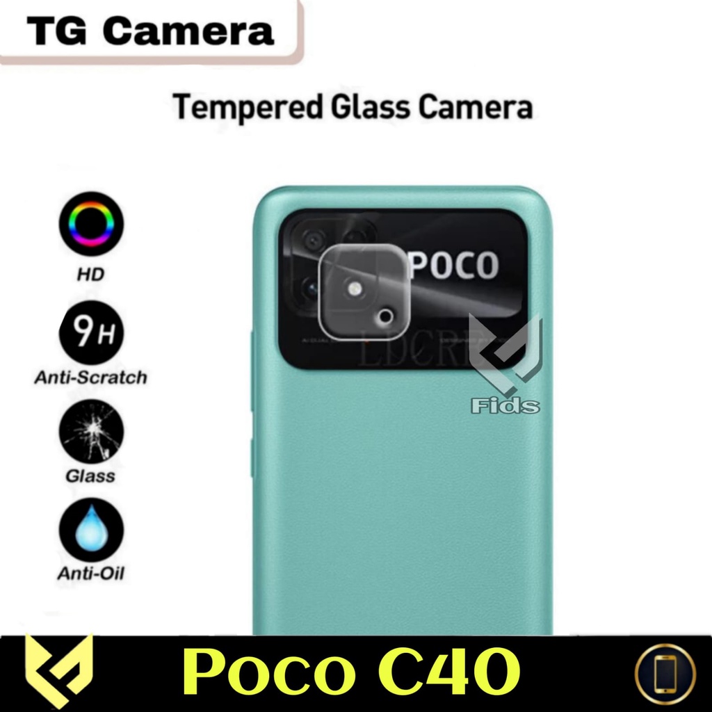 HOT PROMO Tempered Glass Camera Xiaomi Poco C40 2022 Anti Gores Kaca Pengaman Lens Camera Protection Premium Quality