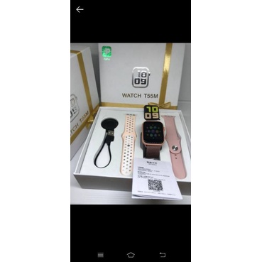 JAM SMARTWATCH T55 3 STRAP TERBARU