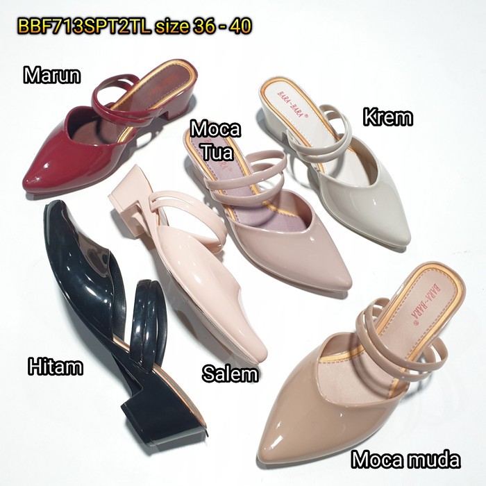 BARA BARA ORIGINAL jelly sandal karet tali wanita barabara import bara bara cewek BBF713SPT2TL