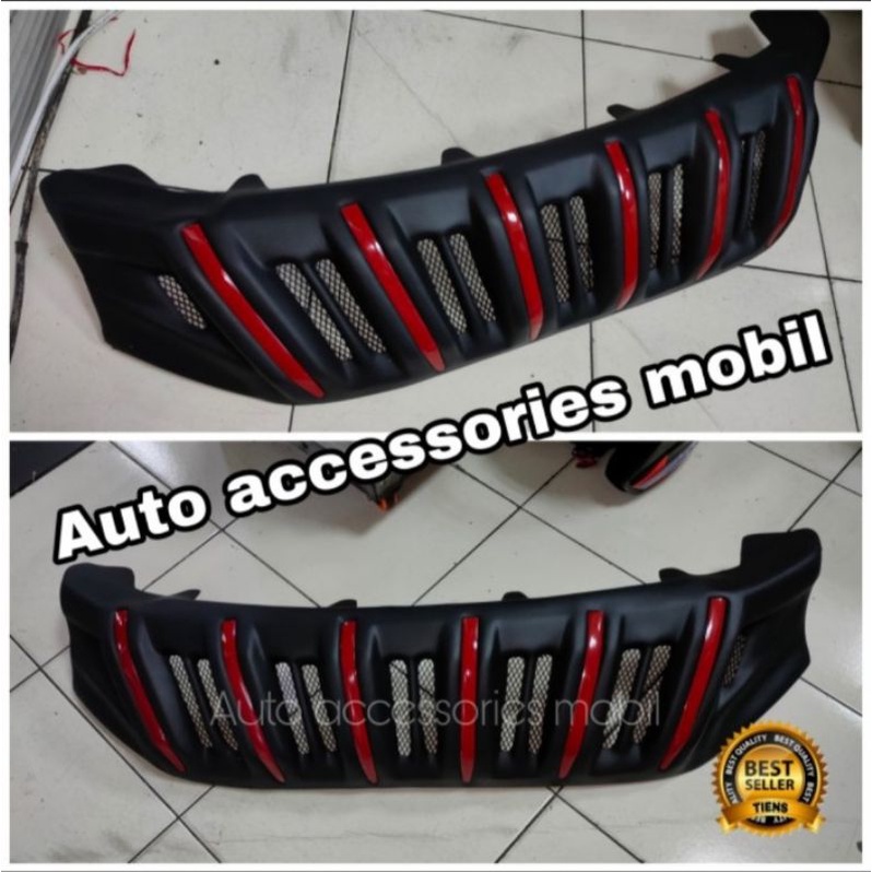Grill Apollo list merah Brio 2016 2017 2018