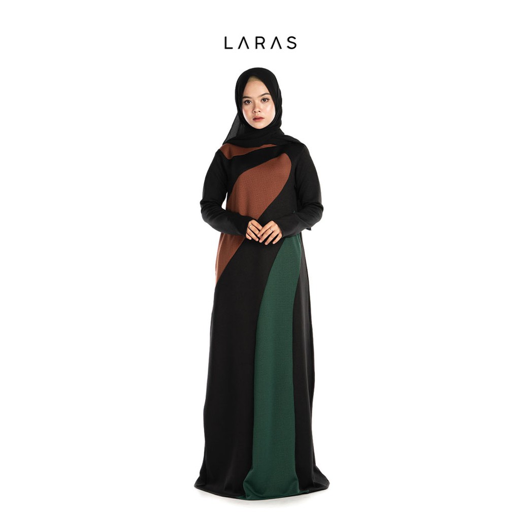 Gamis Scuba Premium Polos Dress Syari Scuba Dress Muslim Premium Warna Hitam