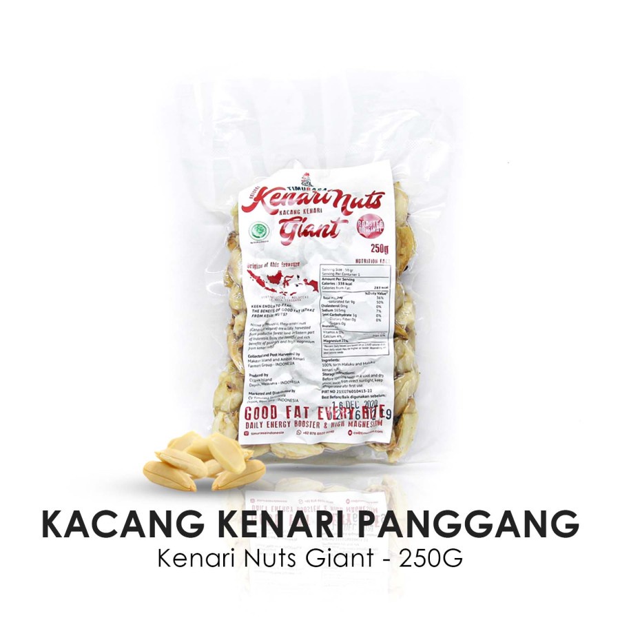 

Kacang Kenari Panggang Original-Giant Kenari Nut Roasted 250g