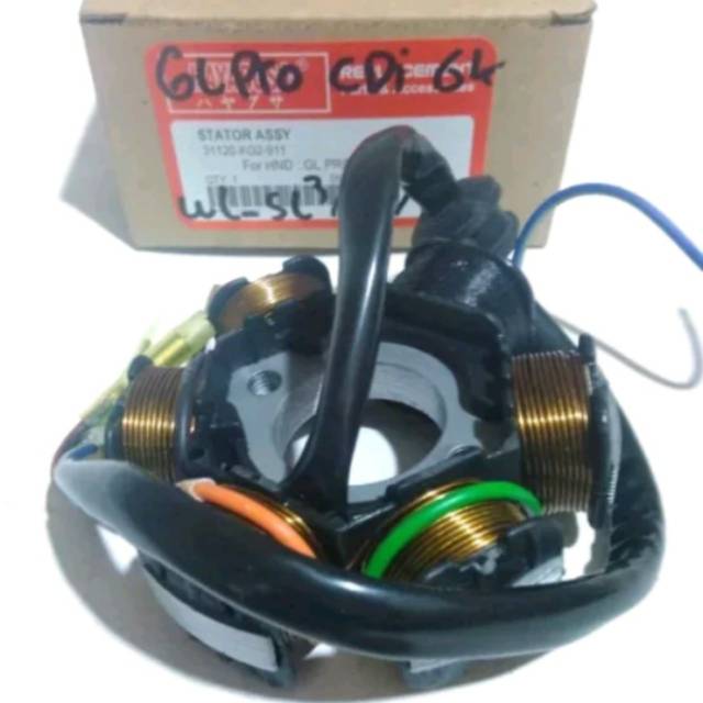 Spul spull assy set pengapian pengisian gl series cdi black engine kg2 tanpa pulser