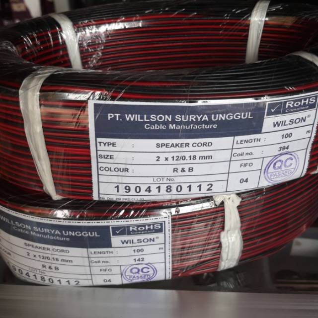 Kabel speaker nyz 2x12 100 m