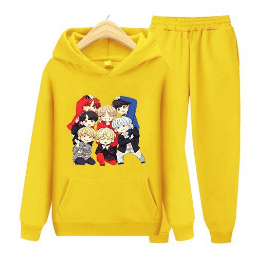 Setelan Anak Sweater Hoodie KOREA Kartun Size S, M, XL, XXL