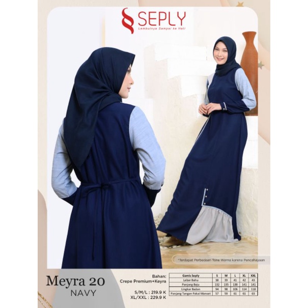 MEYRA 20 NAVY | GAMIS DEWASA BY SEPLY TERBARU 2022 | GAMIS TERMURAH