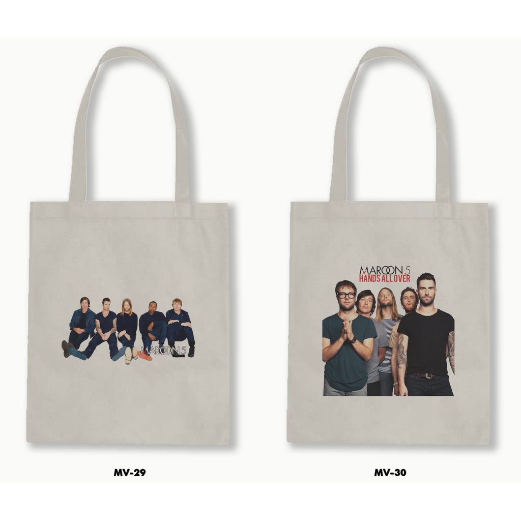 TOTE BAG BLACU - MAROON 5/MAROON FIVE 02