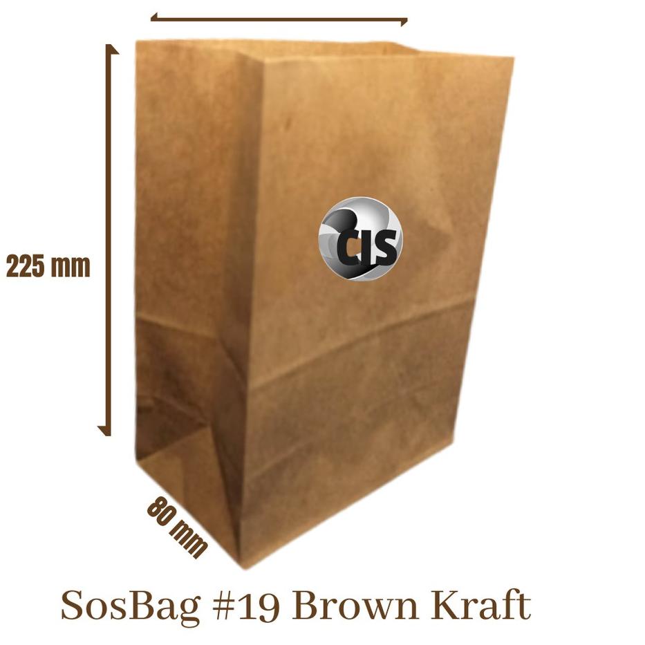 

SALE!!Paper Bag Flat Kantong Kertas (Coklat) #19 (100 Pcs)|SQ3