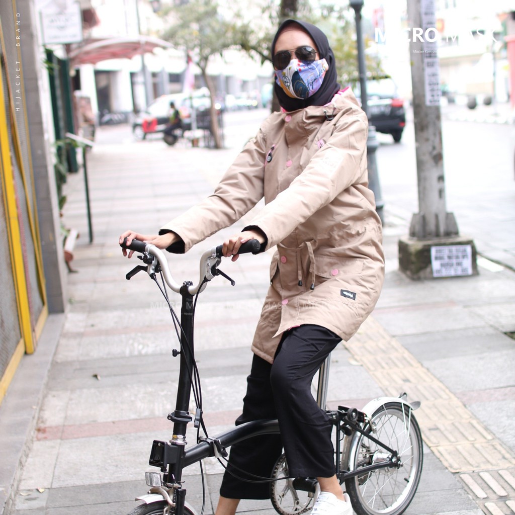 Micro Masker Hijab BLOCK UP TO 70% VIRUS 2 PLY Proteksi Premium fleece & poly-fiber Nyaman Bisa COD-1