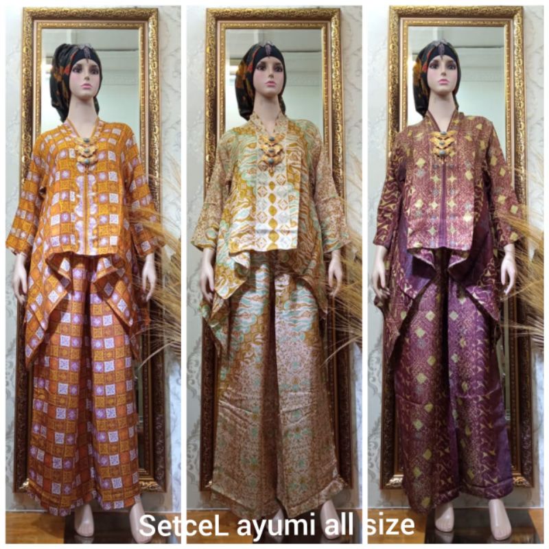 BAJU SETELAN WANITA BATIK VISCOSE SUTRA PREMIUM