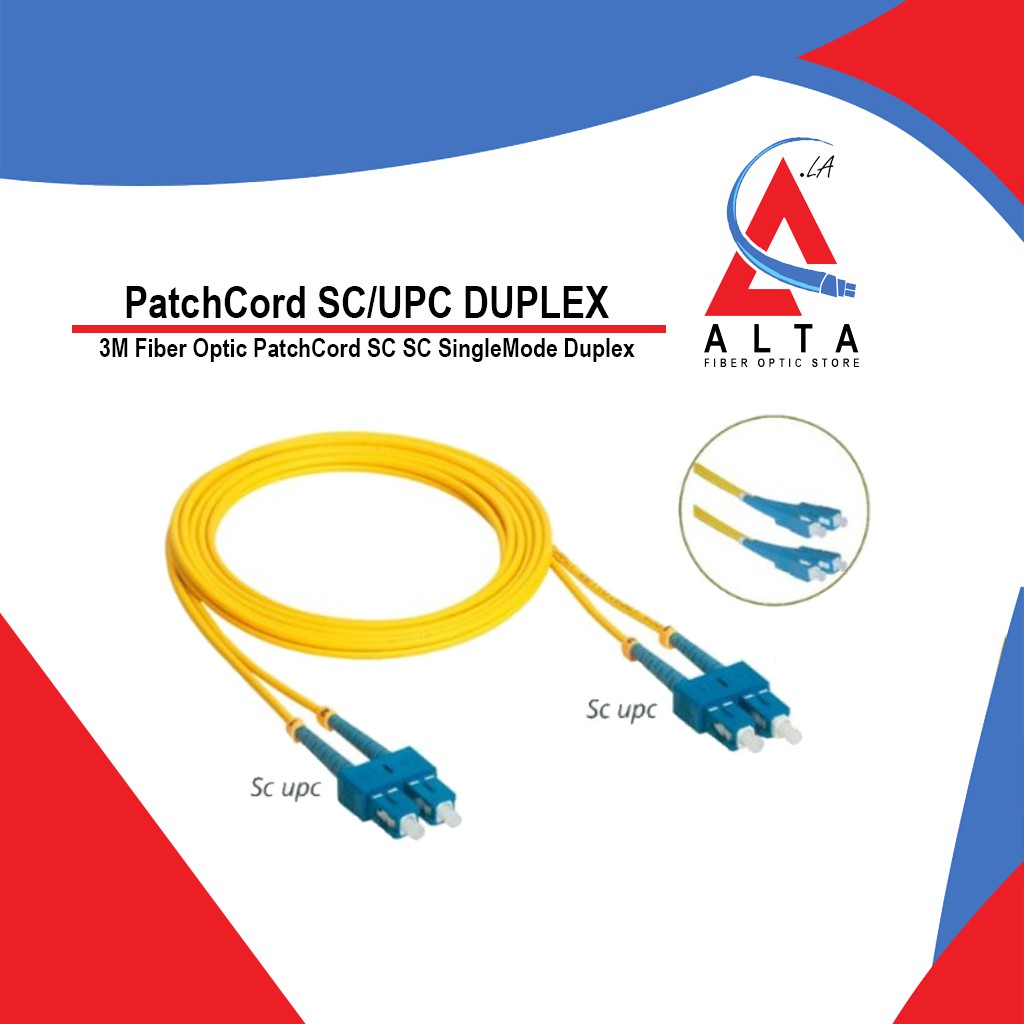 PatchCord SC/UPC SC/UPC singlemode duplex fiber optik