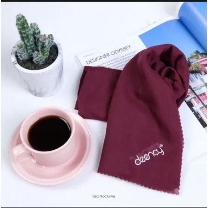 kerudung deenay polos ori voal ultrafine jilbab hijab segi empat Segi empat deenay