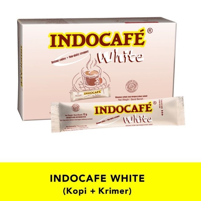 

Indocafe White - 1 Box isi 10 Stick @12gr