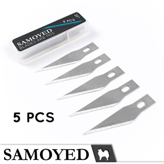 Isi Cutter / Refill / Spare Blades Pisau Seni / Ukir / Pen-Type Precision Art / Craft Knife / Cutter isi 5 Blades Samoyed AKB