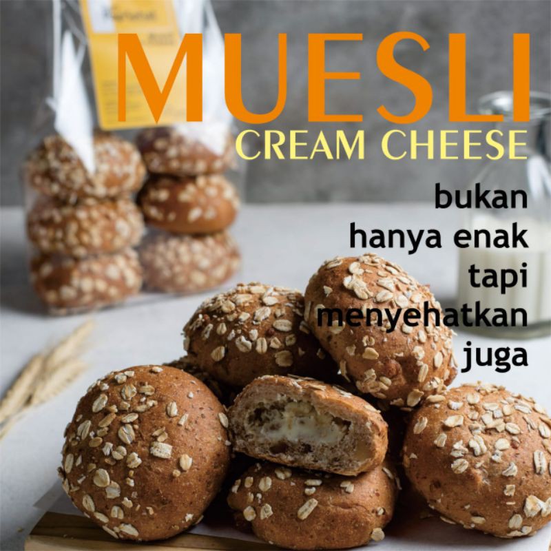 

muesli cream cheese