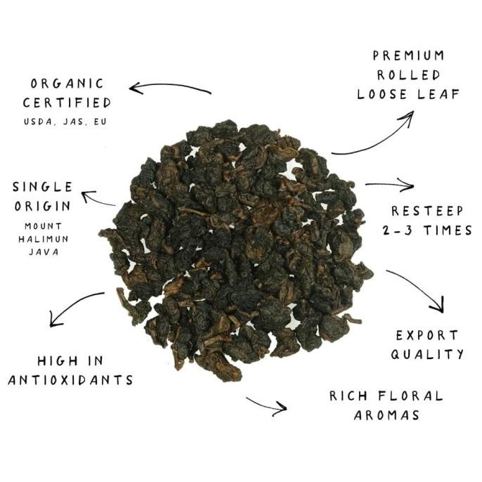

East Java & Co Organic Oolong Tea -Loose Leaf 80g (Teh Oolong Organik)
