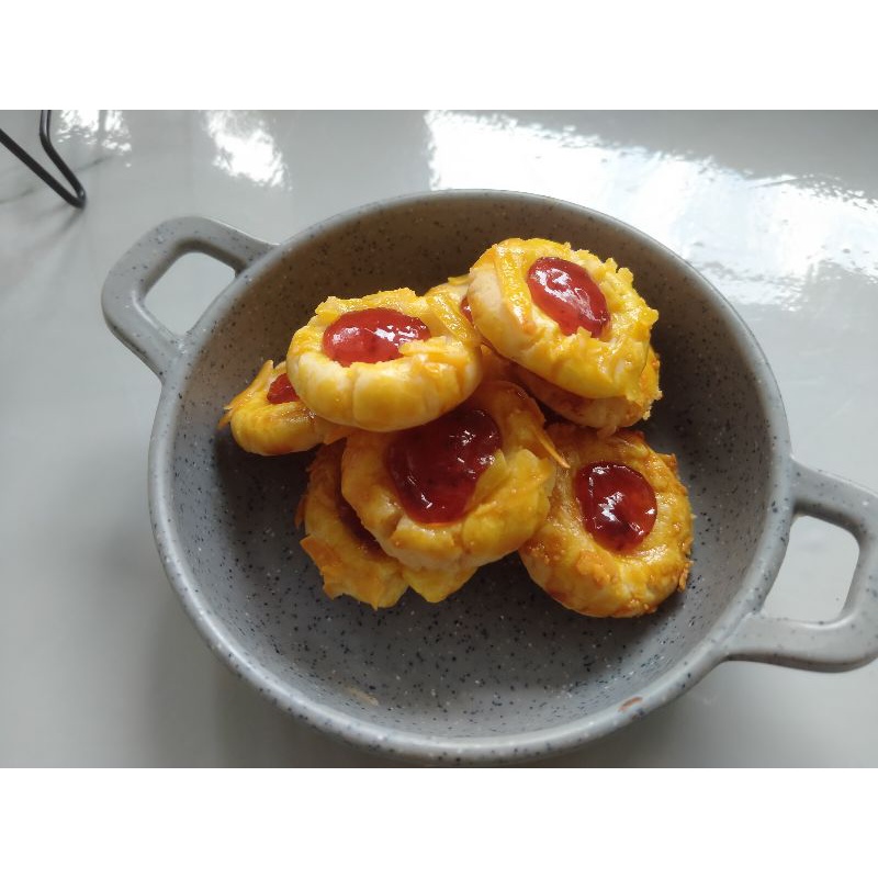 

Thumprint Strawberry/kukis strawberry/kue kering lebaran