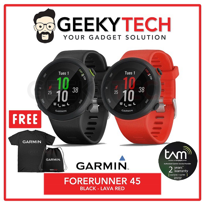 Garmin Forerunner 45 - Garansi Resmi TAM 2 Tahun | Shopee