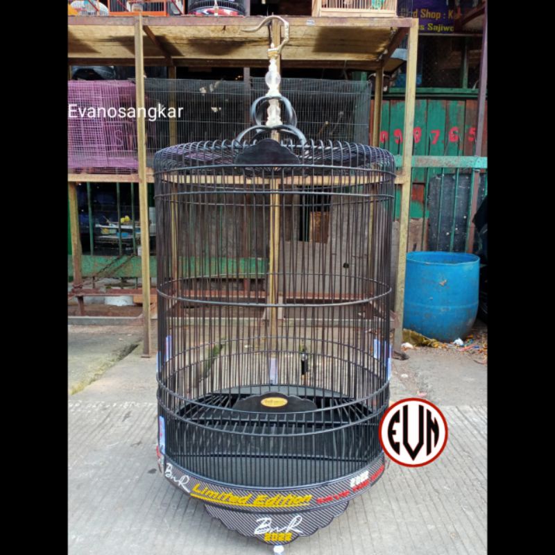 KANDANG BURUNG MURAI NO 2 BNR PVC LIMITED EDITION CARBON