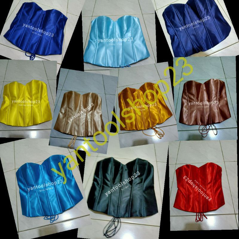 JUMBO kamisol  satin / longtorso  pengantin / kemben kebaya / longtorso kebaya putih tulang