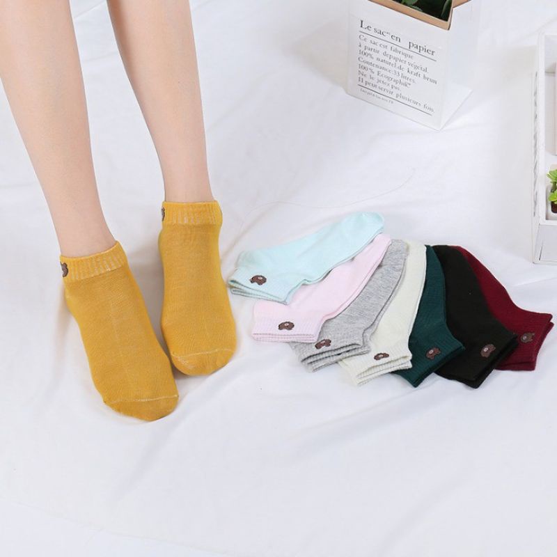 Medan Termurah Kaos kaki pendek import kaos kaki anak cute ankle motif line