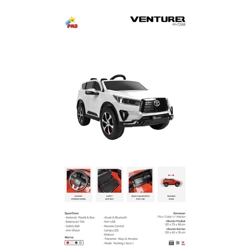 Mobil Aki Anak TOYOTA Innova Venturer M-7288 M7288 PMB X5 M7988 SUV M 7988-5