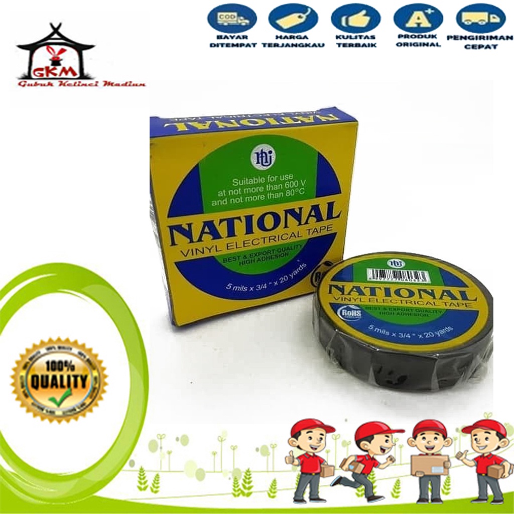 Isolasi Solasi Elektrik National Electrical Tape 3/4&quot;