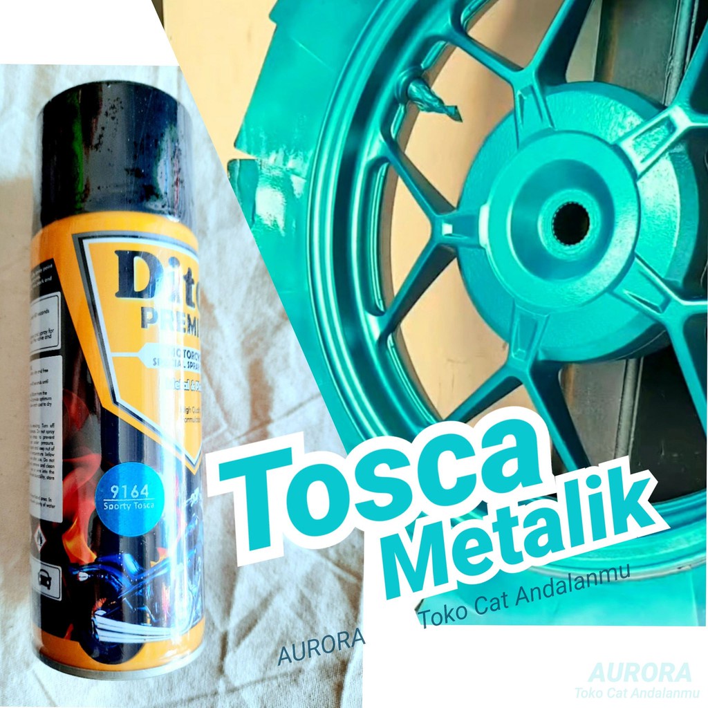 Pilox Diton Premium Tosca Green 9164 Hijau Biru Ijo Toska Metalik Blue Gren Tahan Bensin
