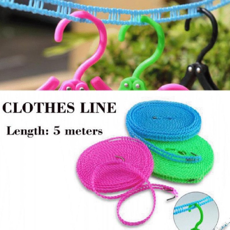 Tali Jemuran 5 Meter Clothes Line Laundry Baju JEMURAN