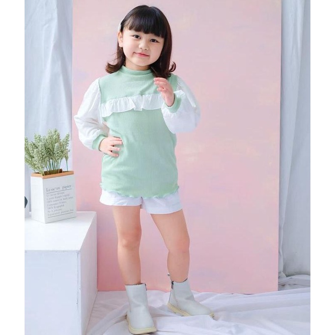 ALEA TOP/ATASAN RIB LENGAN PANJANG ANAK PEREMPUAN