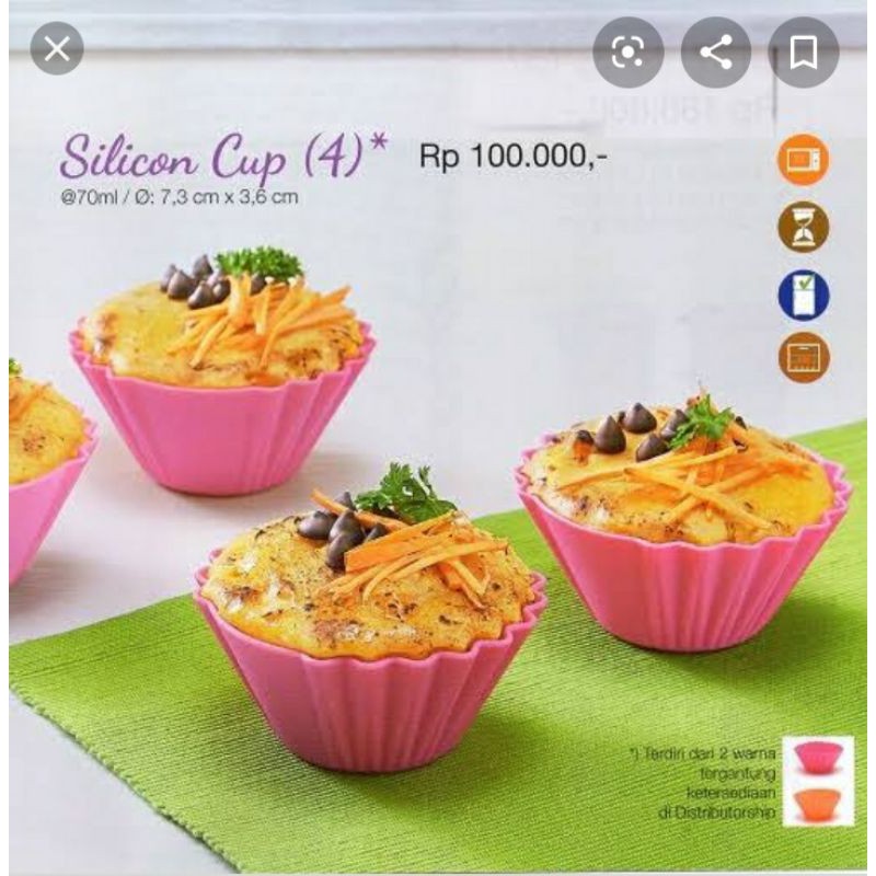 Silicon cup tupperware