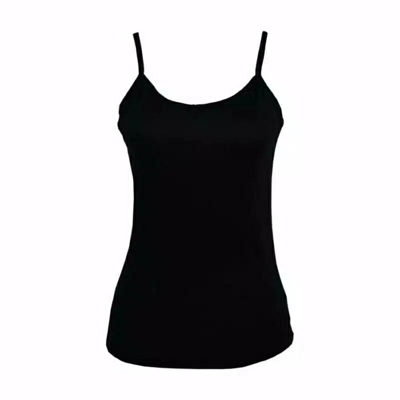 TANKTOP PUTIH HITAM PREMIUM NATHALIE NTA 428 / TANKTOP POLOS WANITA / TANKTOP HITAM / TANKTOP PUTIH-Hitam