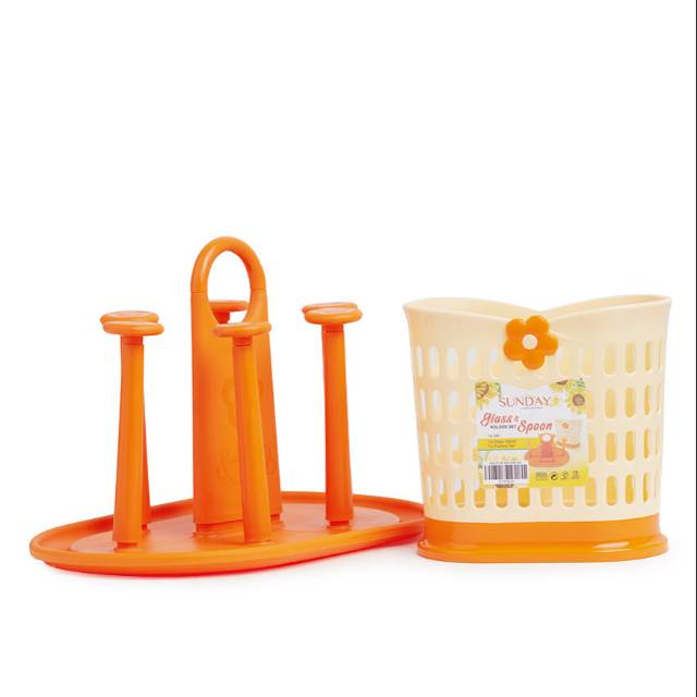 GLASS SPOON HOLDER SET BY SUNDAY SOPHIE MARTIN PARIS