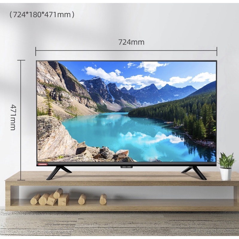 Changhong 32 Inch Newest Android 11 Frameless Smart TV Digital LED TV HD (L32G7N)-Netflix-Youtube Garansi Resmi 5 Thn (L32G7N)