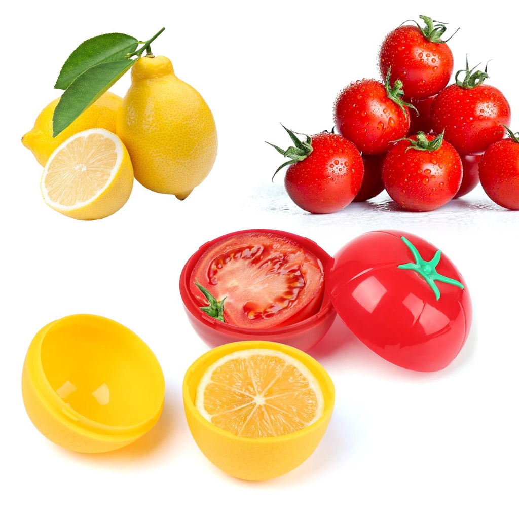 Kotak Tempat Menyimpan Sayuran Tomat Bawang Lemon