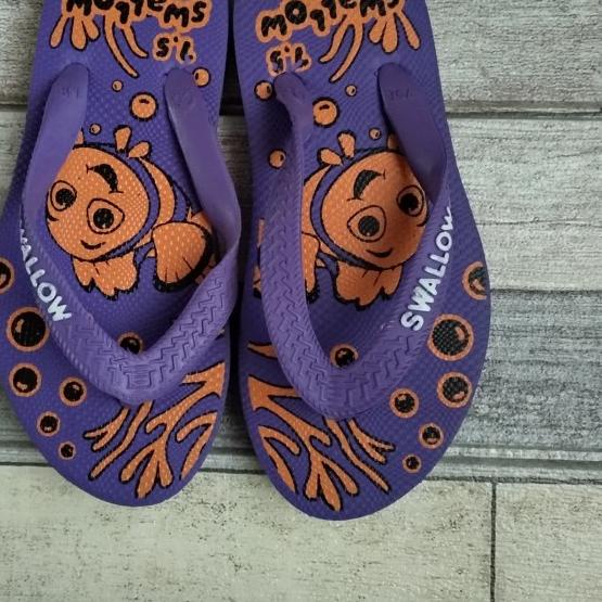 ۝ Sandal Jepit Swallow Nice Momo Kids Sendal Anak - 7.5 Ungu ➦