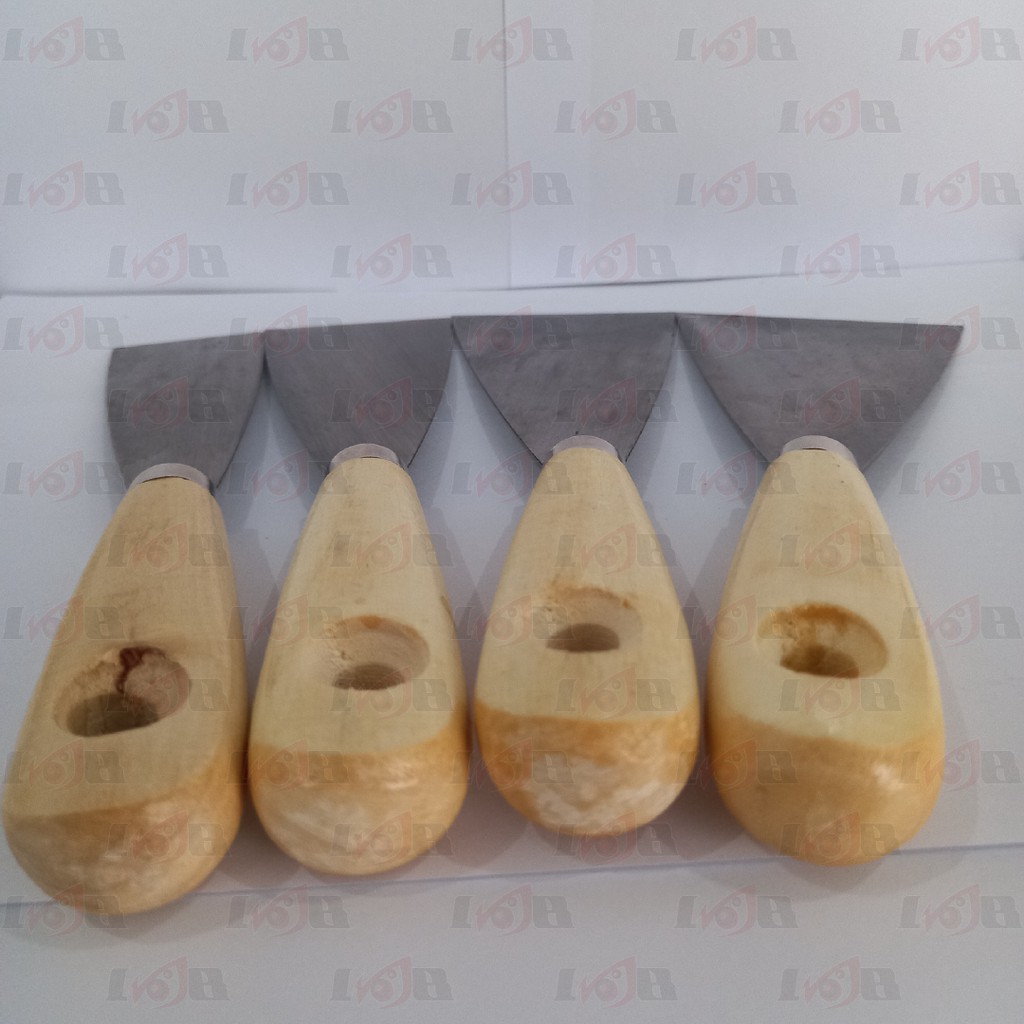 Kape Gagang Kayu Scrap Scraper 1.5 - 3.5 inci Plat Baja Elastis Lentur