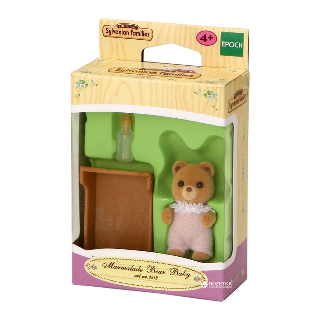 SYLVANIAN FAMILIES ORIGINAL 3412 - MARMALADE BEAR BABY ( RARE )