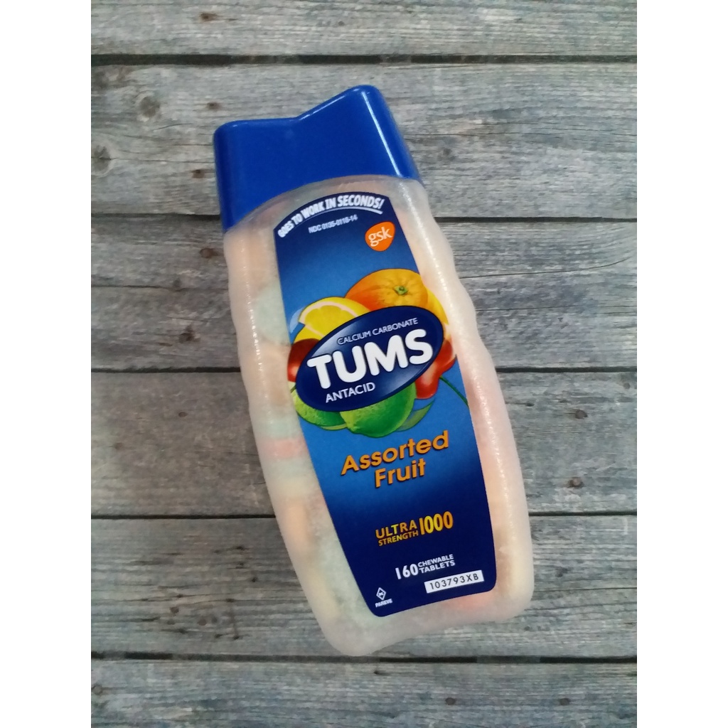 Tums Antacid Assorted Fruits Ultra Strength 1000 USA Singapore