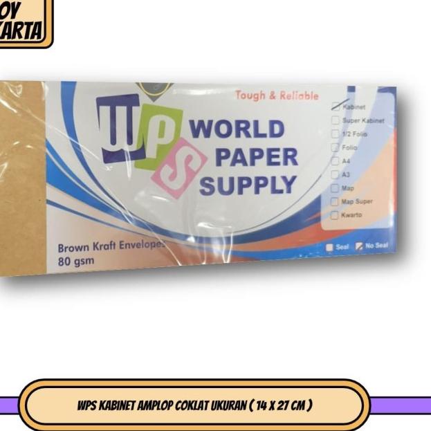 

♬ WPS Kabinet Amplop Coklat Ukuran ( 14 x27 cm ) ✿