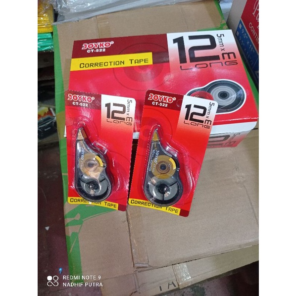 

Correction Tape/Tipex Roll Kertas CT522 Joyko