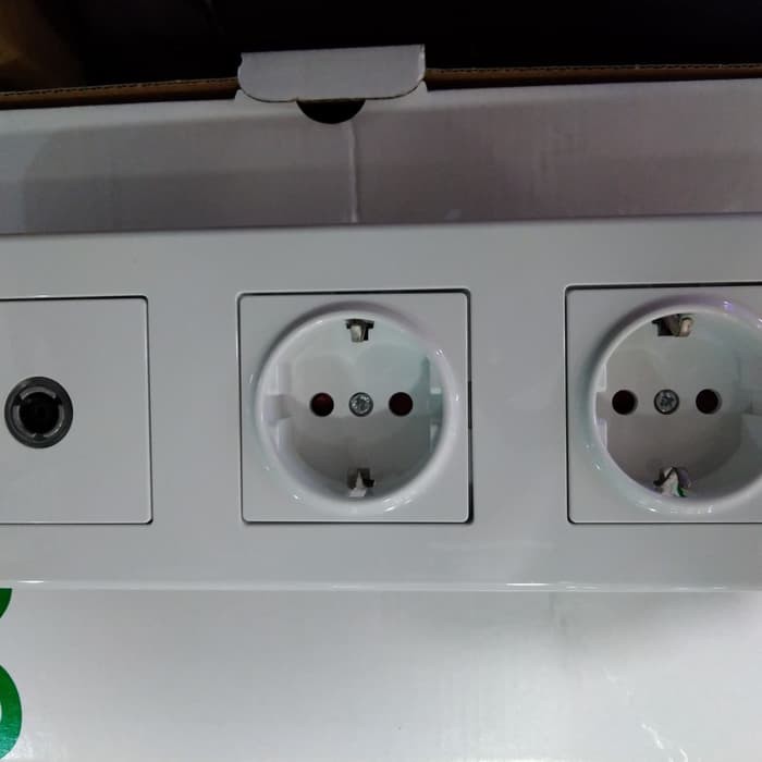 Leona Stop kontak 2 Gang + TV